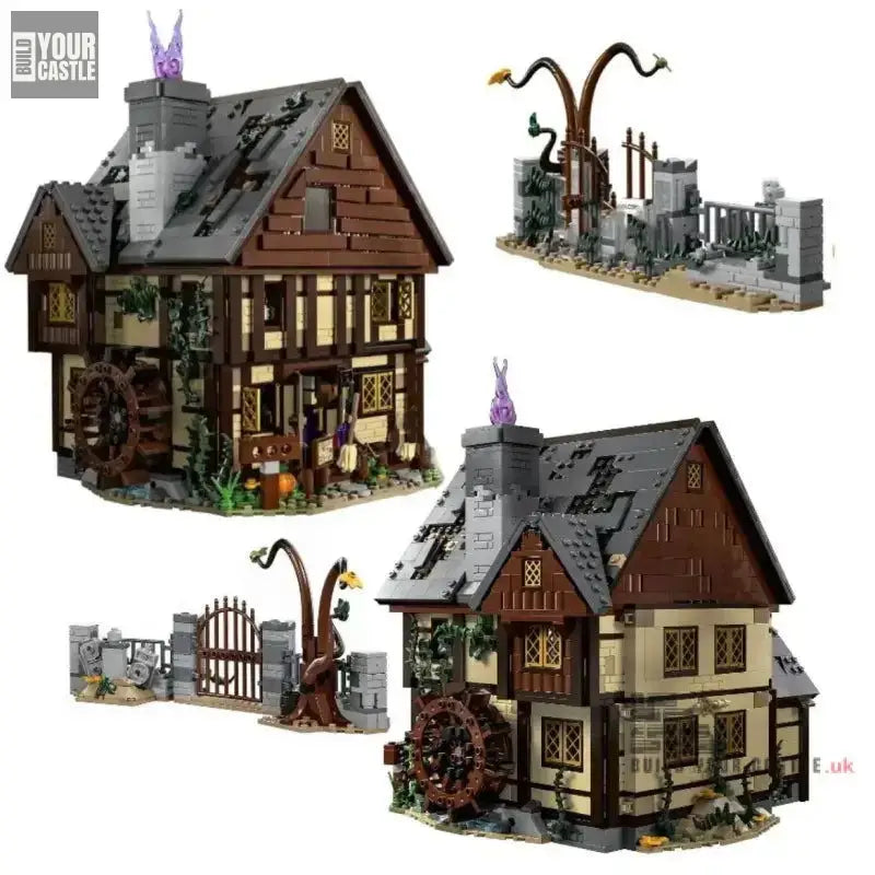 MOC Technic 21341 The Sisters Cottage Building Blocks Halloween building set for kid - BuildYourCastle