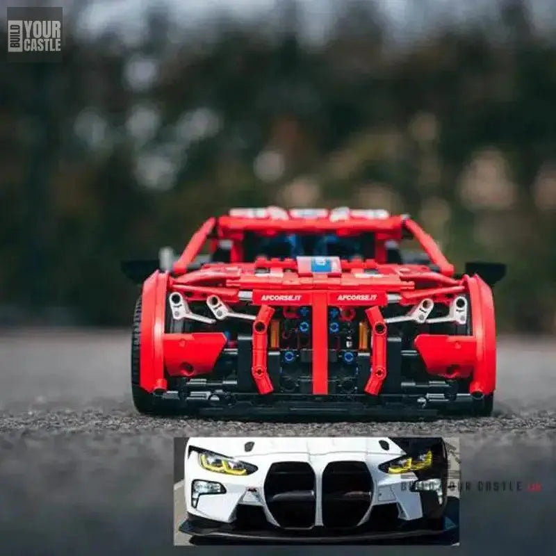 MOC Technic BMW M4 GT3 Supercar car building set - BuildYourCastle