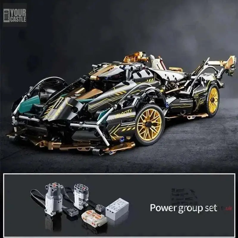 MOC Technic car sport model building set - BuildYourCastle