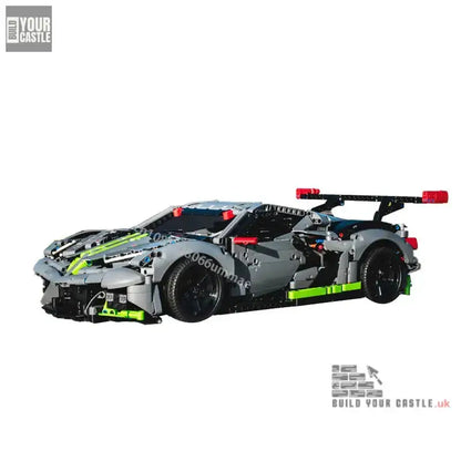 MOC Technic Corvette C8.R car building set - BuildYourCastle