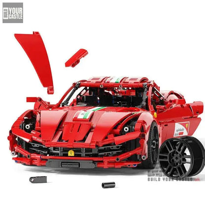 MOC Technic Ferrari F12 Berlinetta 1:10 car building set - BuildYourCastle