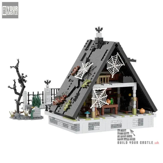 MOC Technic House building set for kids Halloween - BuildYourCastle