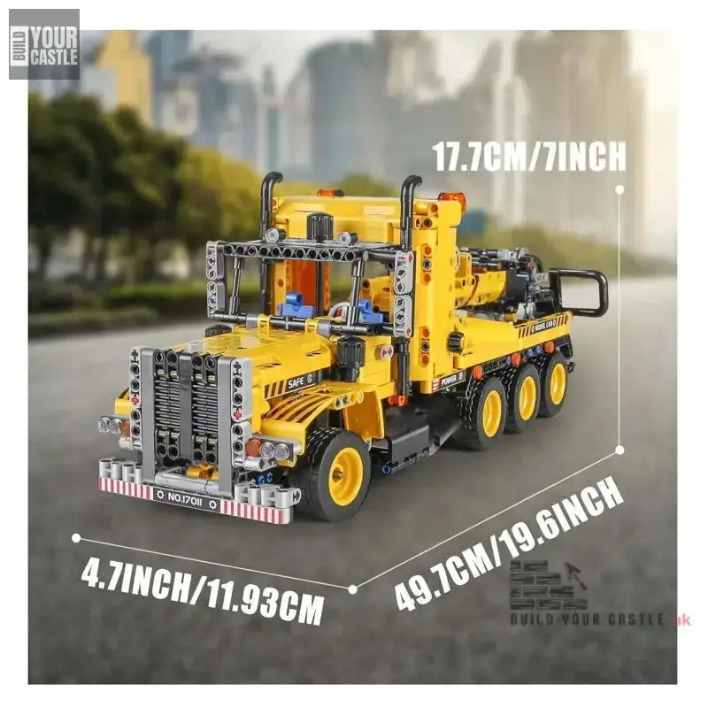 MOC TECHNIC Mobile crane truck mechanization building blocks 1250pcs - BuildYourCastle