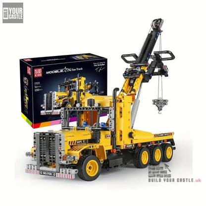 MOC TECHNIC Mobile crane truck mechanization building blocks 1250pcs - BuildYourCastle