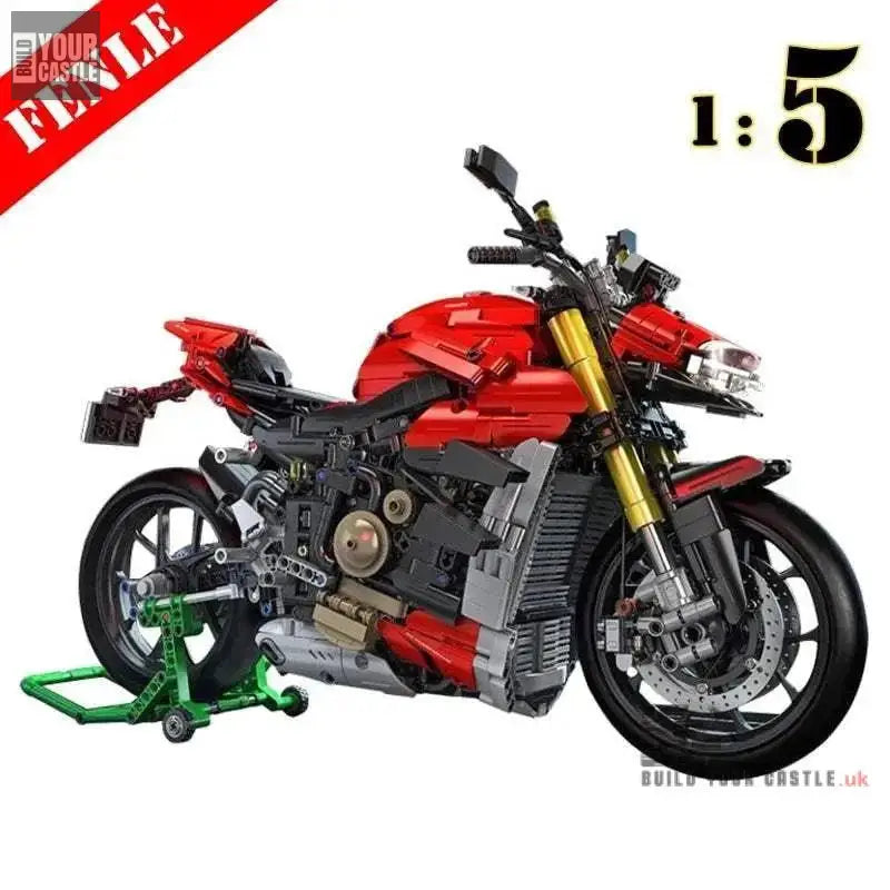 MOC Technical motorcycles building sets 1:5 - choose your variant - BuildYourCastle