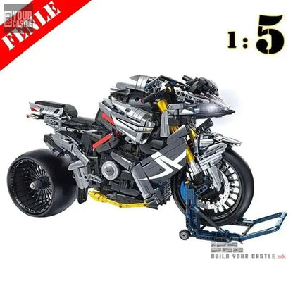 MOC Technical motorcycles building sets 1:5 - choose your variant - BuildYourCastle