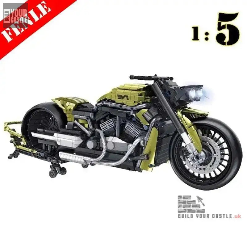 MOC Technical motorcycles building sets 1:5 - choose your variant - BuildYourCastle