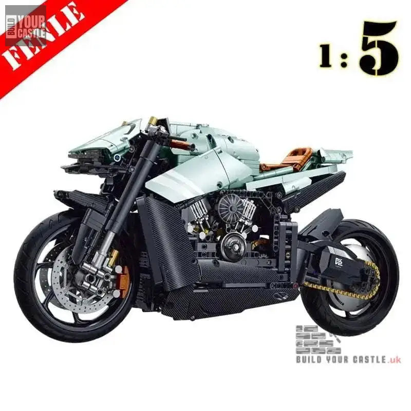 MOC Technical motorcycles building sets 1:5 - choose your variant - BuildYourCastle