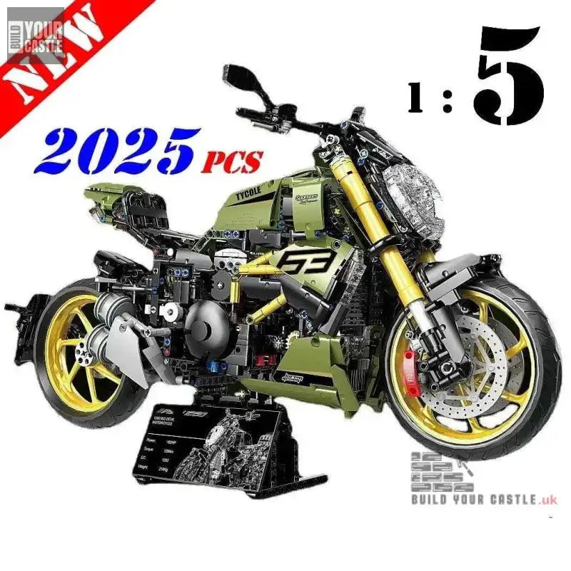 MOC Technical motorcycles building sets 1:5 - choose your variant - BuildYourCastle