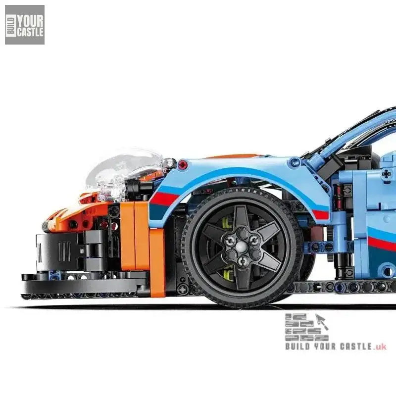 MOC Technic Porsche 911 RSR car building set - BuildYourCastle