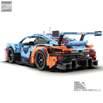 MOC Technic Porsche 911 RSR car building set - BuildYourCastle