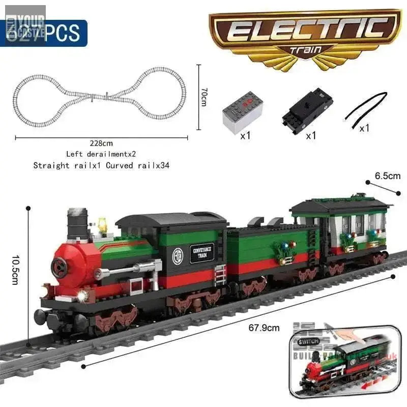 MOC Train Building set City Series - BuildYourCastle