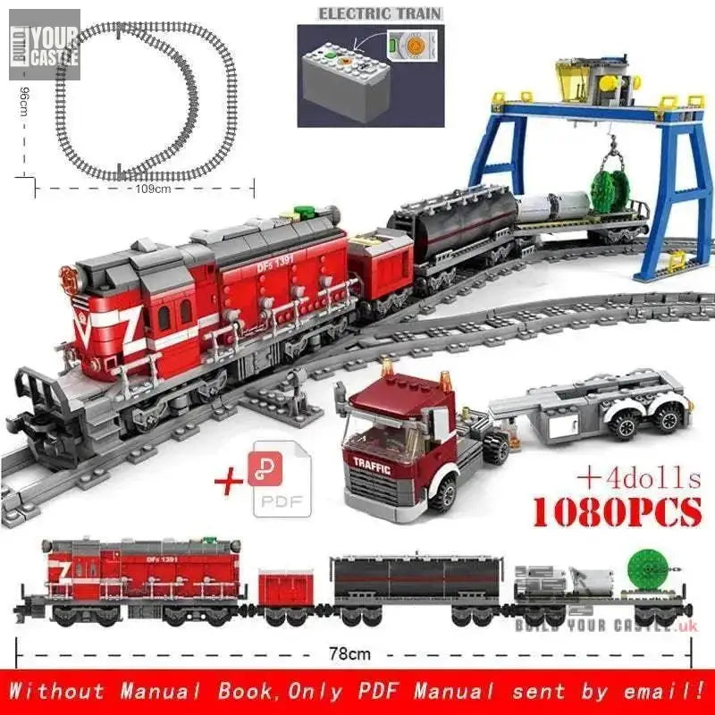 MOC Train Building set City Series - BuildYourCastle