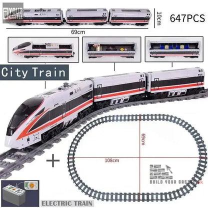 MOC Train Building set City Series - BuildYourCastle