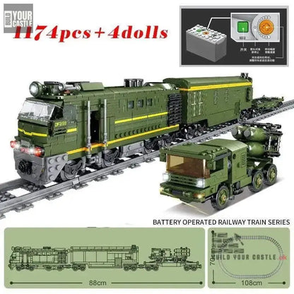 MOC Train Building set City Series - BuildYourCastle