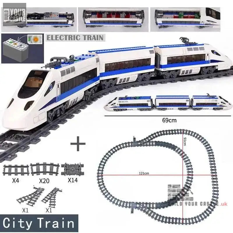 MOC Train Building set City Series - BuildYourCastle