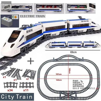 MOC Train Building set City Series - BuildYourCastle