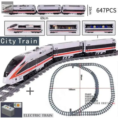 MOC Train Building set City Series - BuildYourCastle