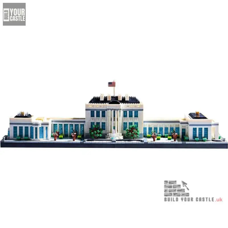 MOC White House - 3520 Micro Building Blocks - BuildYourCastle