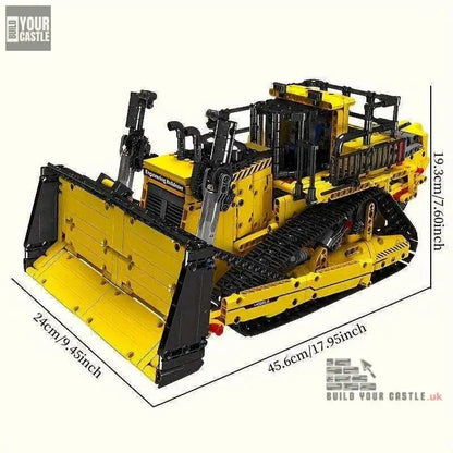 Mould king 15084 Dozer MOC Yellow construction for kids and adults - BuildYourCastle