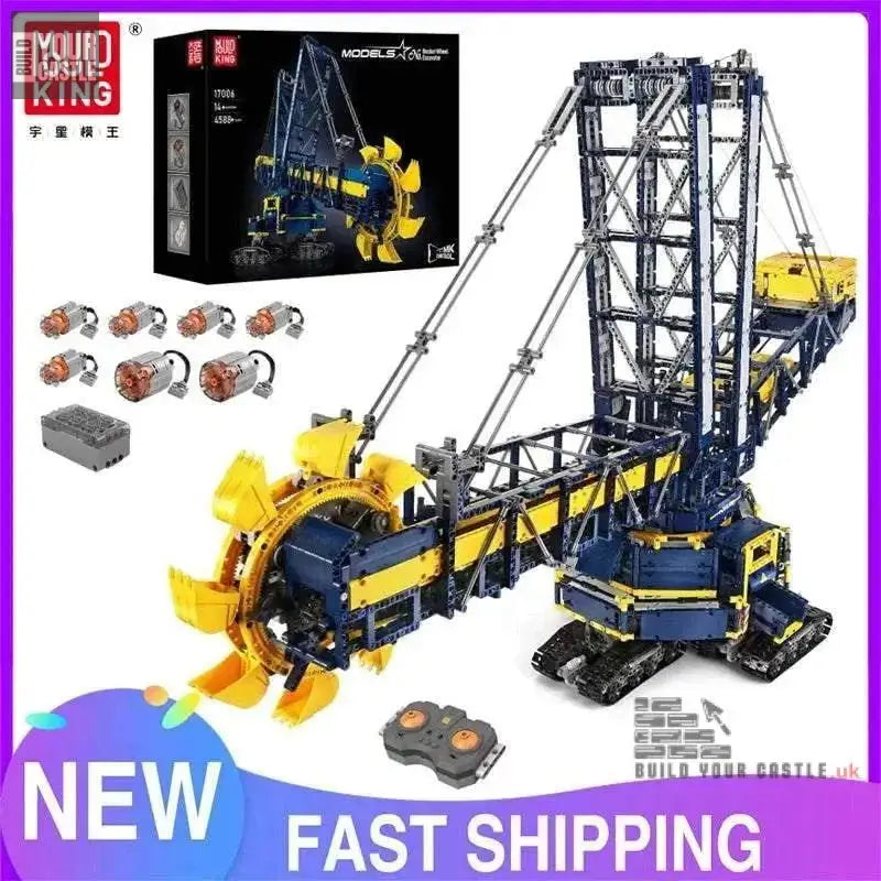 MOULD KING 17006 Wheel Excavator building set - BuildYourCastle