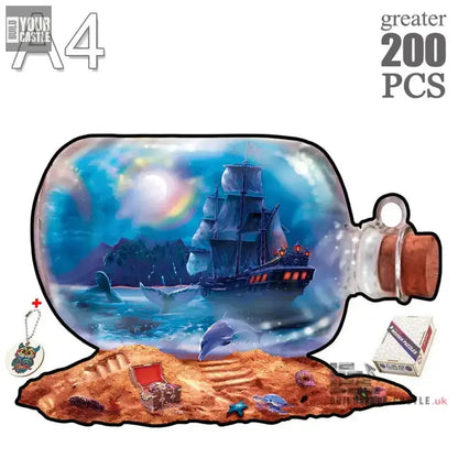 Movie Pirate Ship Wooden Jigsaw Puzzles For Adults Kids Wooden Puzzle Educational Toys Gifts Wood DIY Crafts Dog Puzzle Games - BuildYourCastle