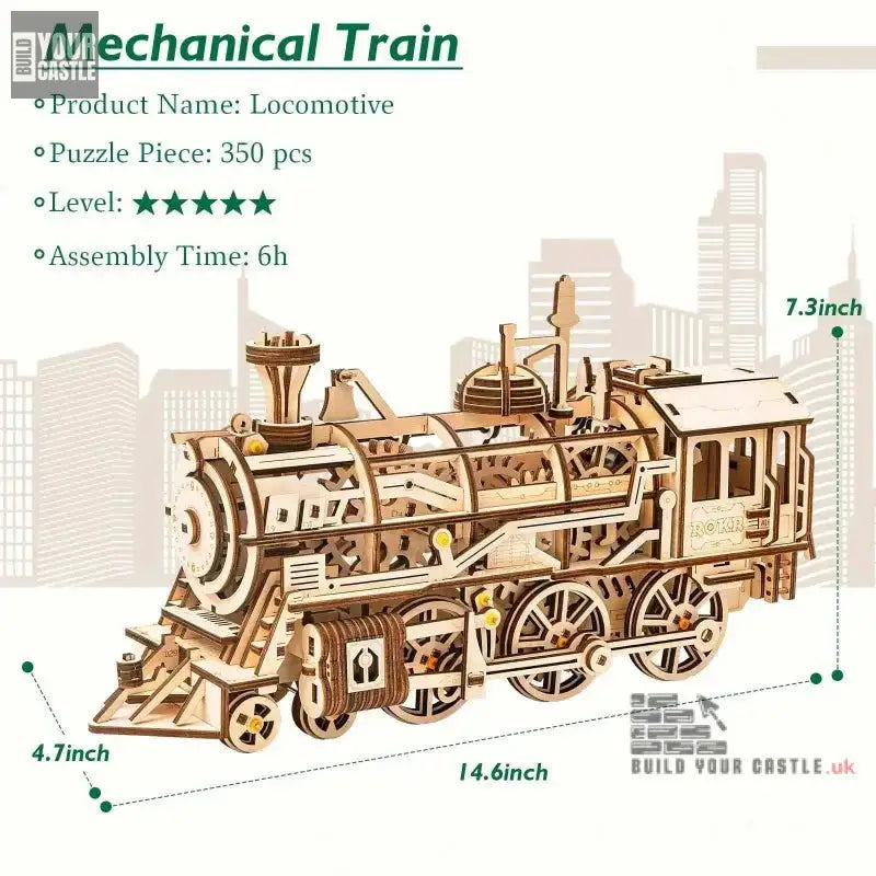 Robotime ROKR DIY 3D Wooden Puzzle Gear Model Building Kit Toys Gift for Children Teens - LK701 - BuildYourCastle