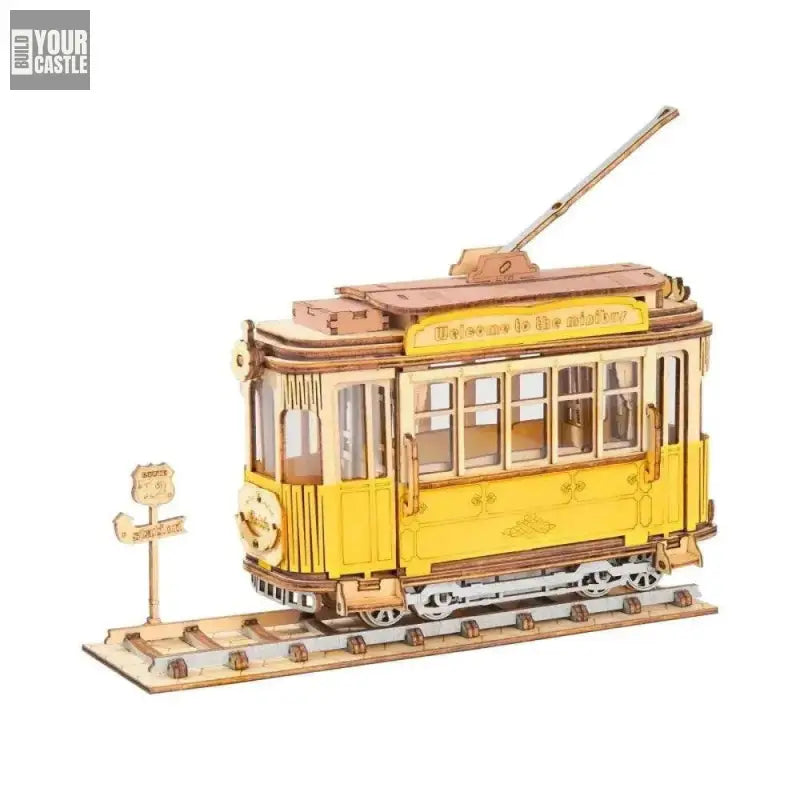 Robotime Train DIY 3D Transportation Wooden Model for kids and family - BuildYourCastle