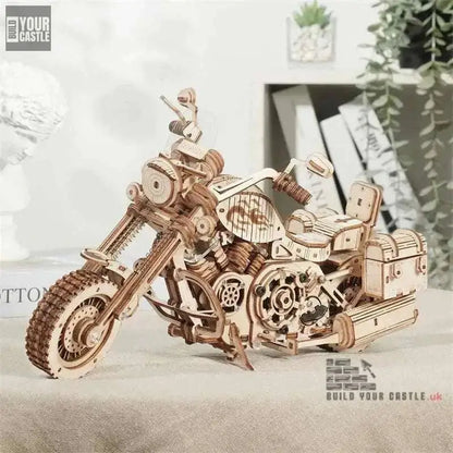 Robotime Cruiser Motorcycle wooden puzzle - BuildYourCastle