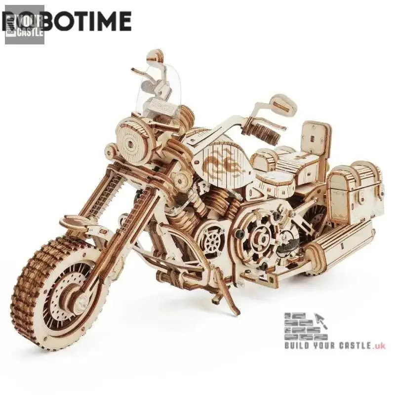 Robotime Crusier wooden puzzle Rokr Motorcycle DIY - BuildYourCastle