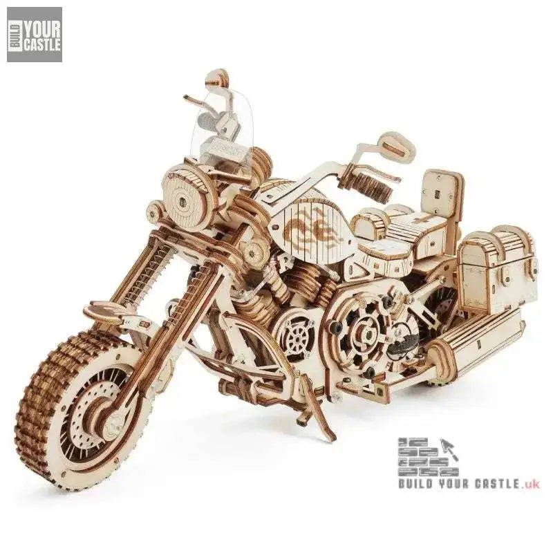 Robotime Crusier wooden puzzle Rokr Motorcycle DIY - BuildYourCastle