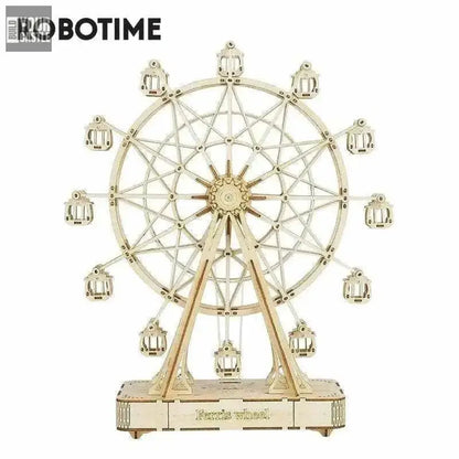 232pcs Robotime DIY Rotatable Ferris Wheel - BuildYourCastle