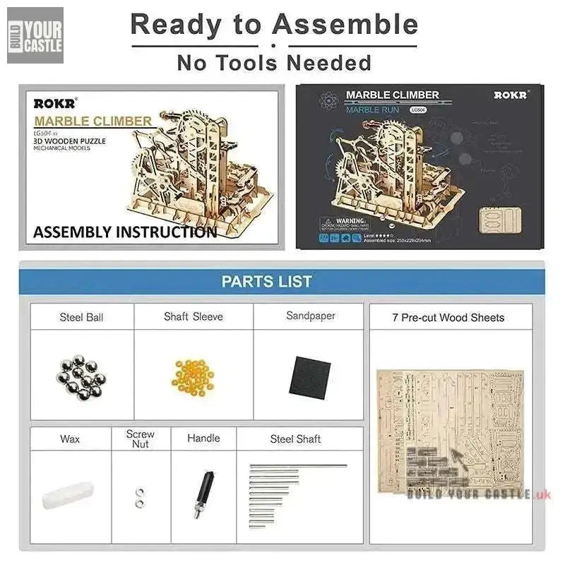 Robotime Marble Run Maze Balls wooden building puzzle - BuildYourCastle
