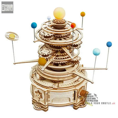 Robotime Orrery Rokr 316PCS Rotatable Mechanical DIY Wooden Model Building set - BuildYourCastle