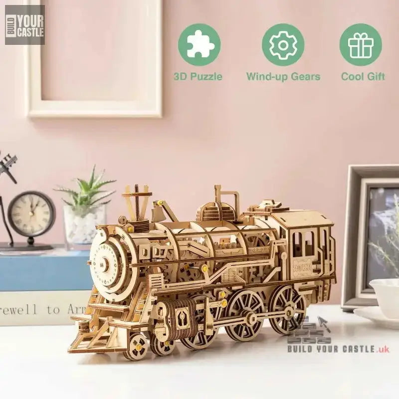 Robotime ROKR DIY 3D Wooden Puzzle Gear Model Building Kit Toys Gift for Children Teens - LK701 - BuildYourCastle