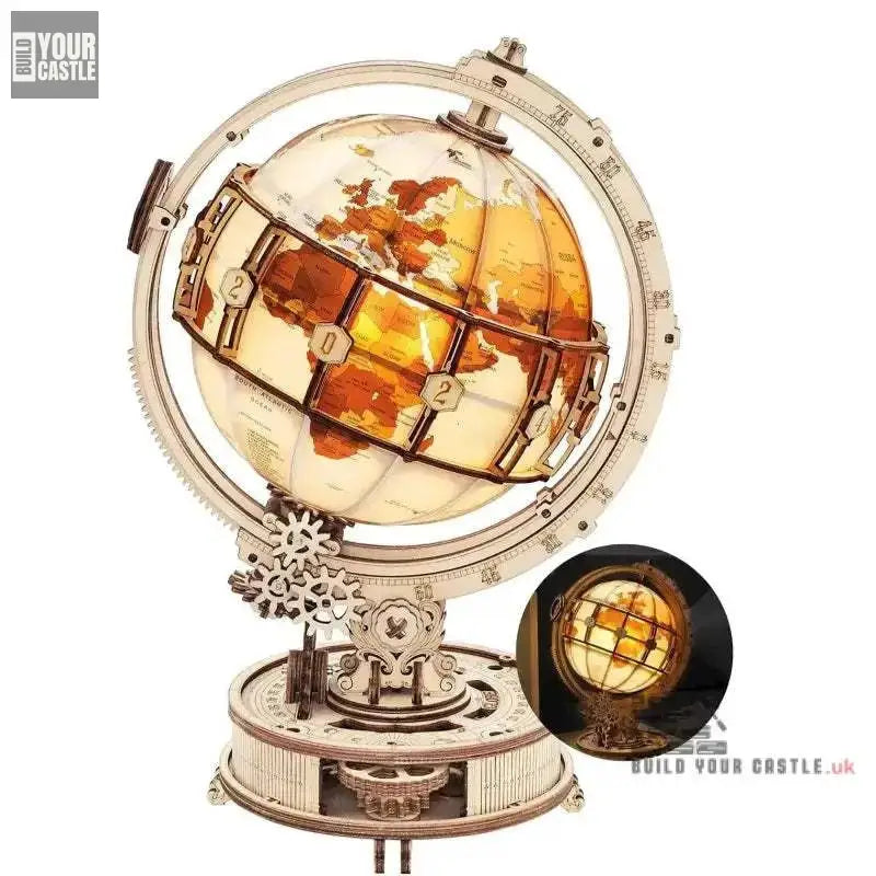 Robotime Rokr Globe with LED Light 180pcs - BuildYourCastle