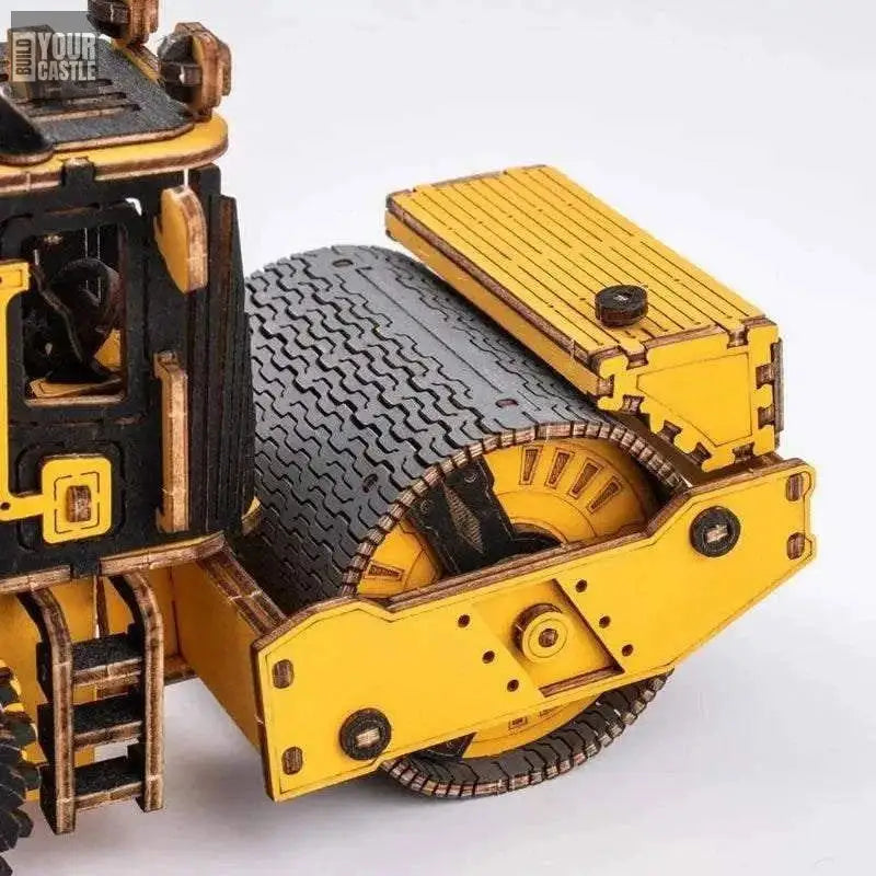 204pcs Robotime ROKR Road Roller Engineering Vehicle - BuildYourCastle