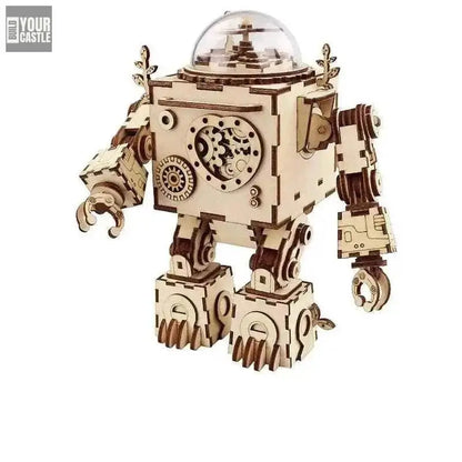 Robotime ROKR Robot Steampunk Music Box 3D - BuildYourCastle