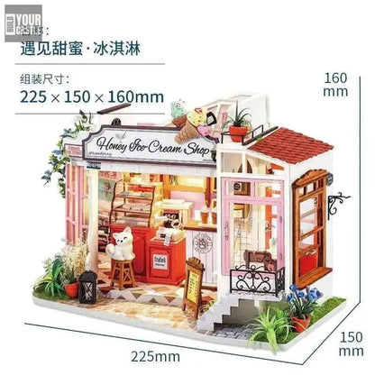 Robotime Rolife DIY Dollhouse Leisure Time Series - BuildYourCastle