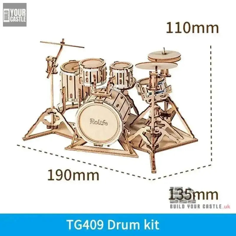 Robotime Saxophone Drum kit Accordion - BuildYourCastle