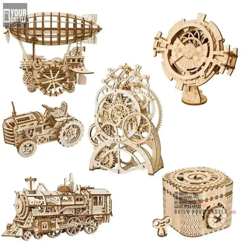 Robotime Wooden Puzzle Mechanical Gear - BuildYourCastle