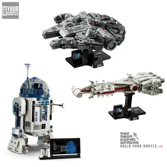 STAR WARS building set R2D2 - Milenium Falcon - Battle ship - BuildYourCastle