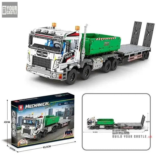 Technic 22021 Truck wih trailer and motors - BuildYourCastle