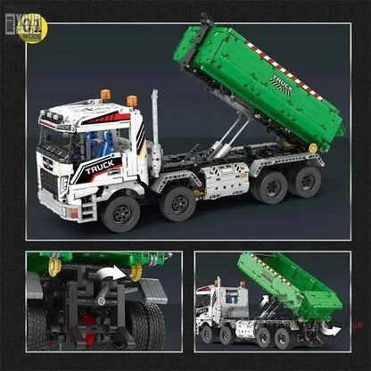 Technic 22021 Truck wih trailer and motors - BuildYourCastle