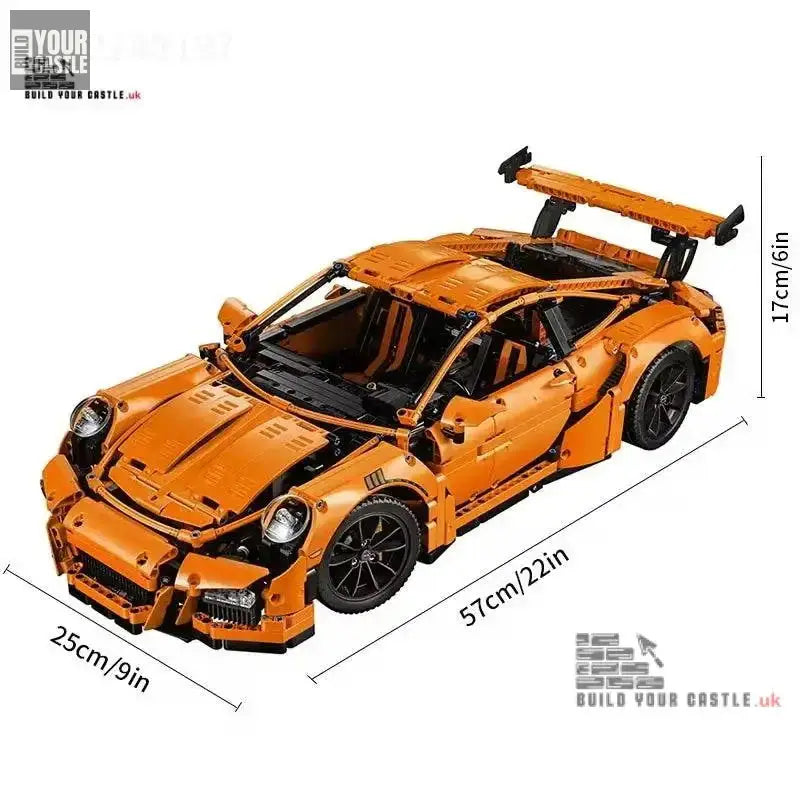 Technic 42056 Porsche 911 GT3 Orange Building Blocks - BuildYourCastle