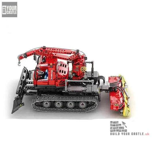 Technic Snow plough winter car building set for kids - BuildYourCastle