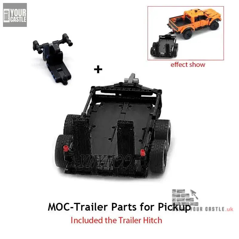 Trailer for LEGO Ford Raptor Truck building set - BuildYourCastle