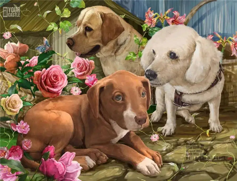 Unwind with 100-Piece Dog Jigsaw Puzzle - Perfect for Adults & Children! - BuildYourCastle