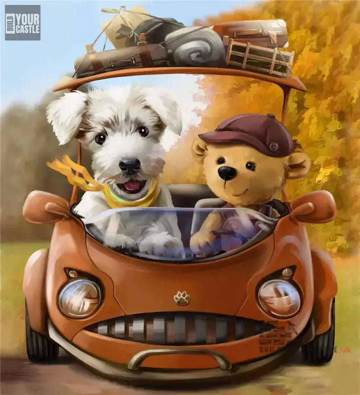 Unwind with 100-Piece Dog Jigsaw Puzzle - Perfect for Adults & Children! - BuildYourCastle