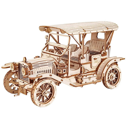 Robotime Rokr 3D Wooden Puzzle Vintage Car for kids and family